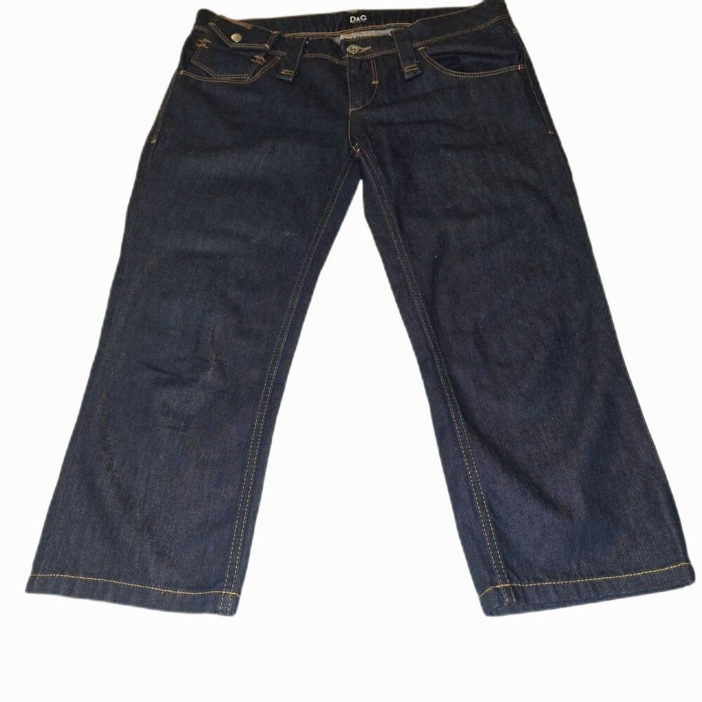 NEW Vintage Dolce & Gabbana Perfection - Capri jeans - D&G Glamour Line M-L
